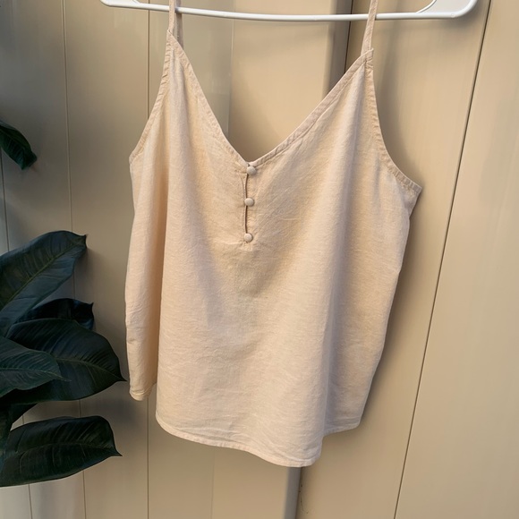 Cotton On Tops - Cotton On Alex Natural Cream/Latte Color Cami